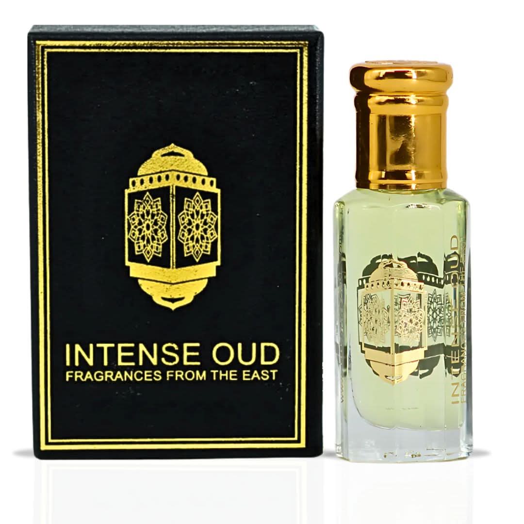 Bundle of Lattafa Teriaq Intense & Affection Eau de Parfum 100ml and Lady Mile Perfume Oil 12ml with elegant bottles.