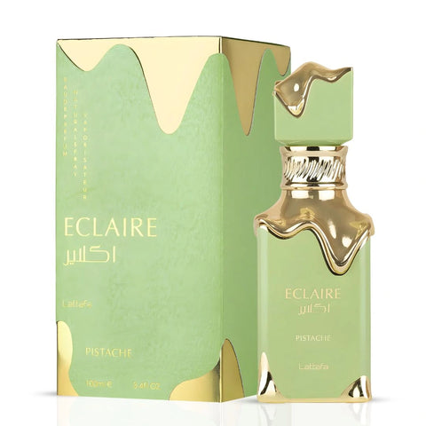 Eclaire & Eclaire Pistache Eau de Parfum Sprays 100ml by Lattafa (Bundle) - Intense Oud