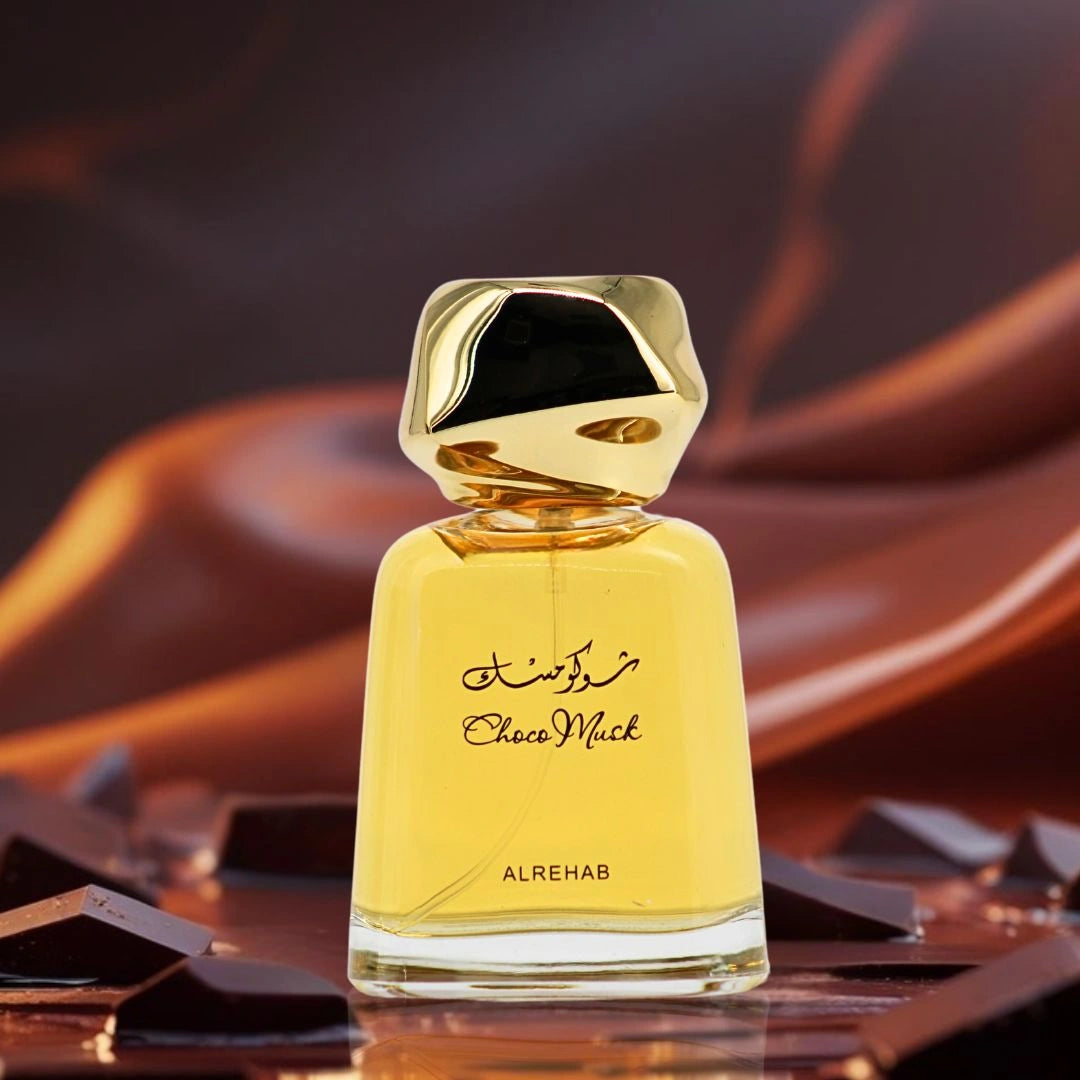 Choco Musk Eau De Parfum Spray 100ML (3.4 OZ) by Al Rehab | Warm Spicy, Amber, Chocolate, Musky, Cocoa, Vanilla - Intense Oud
