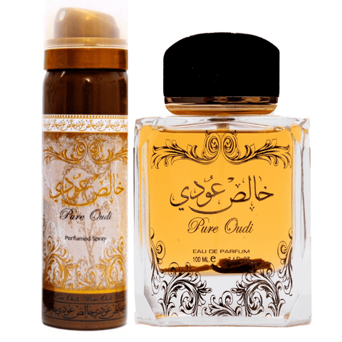 Pure Oudi EDP - 100ML w/ Deo by Lattafa - Intense oud