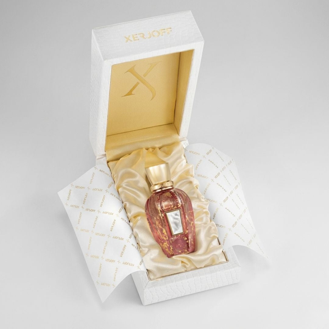 Xerjoff Elle Anniversary Parfum Spray 50ml bottle, elegant design with a sleek cap, showcasing the luxurious fragrance container.