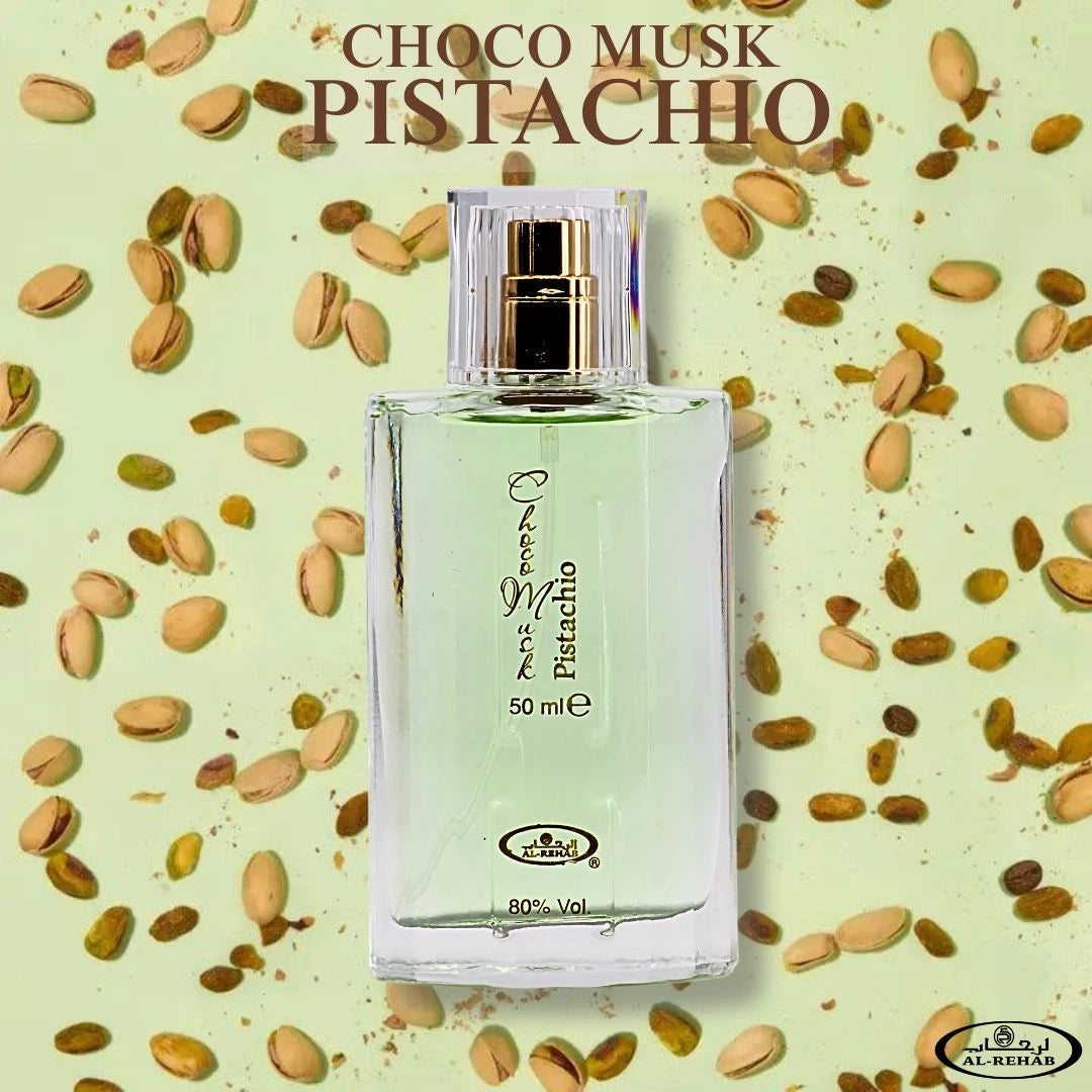 Choco Musk, Choco Musk Marshmallow & Choco Musk Pistachio Eau De Parfum Sprays 50ML (1.65 OZ) by Al Rehab | The Ultimate Gourmand Experience (Bundle) - Intense Oud
