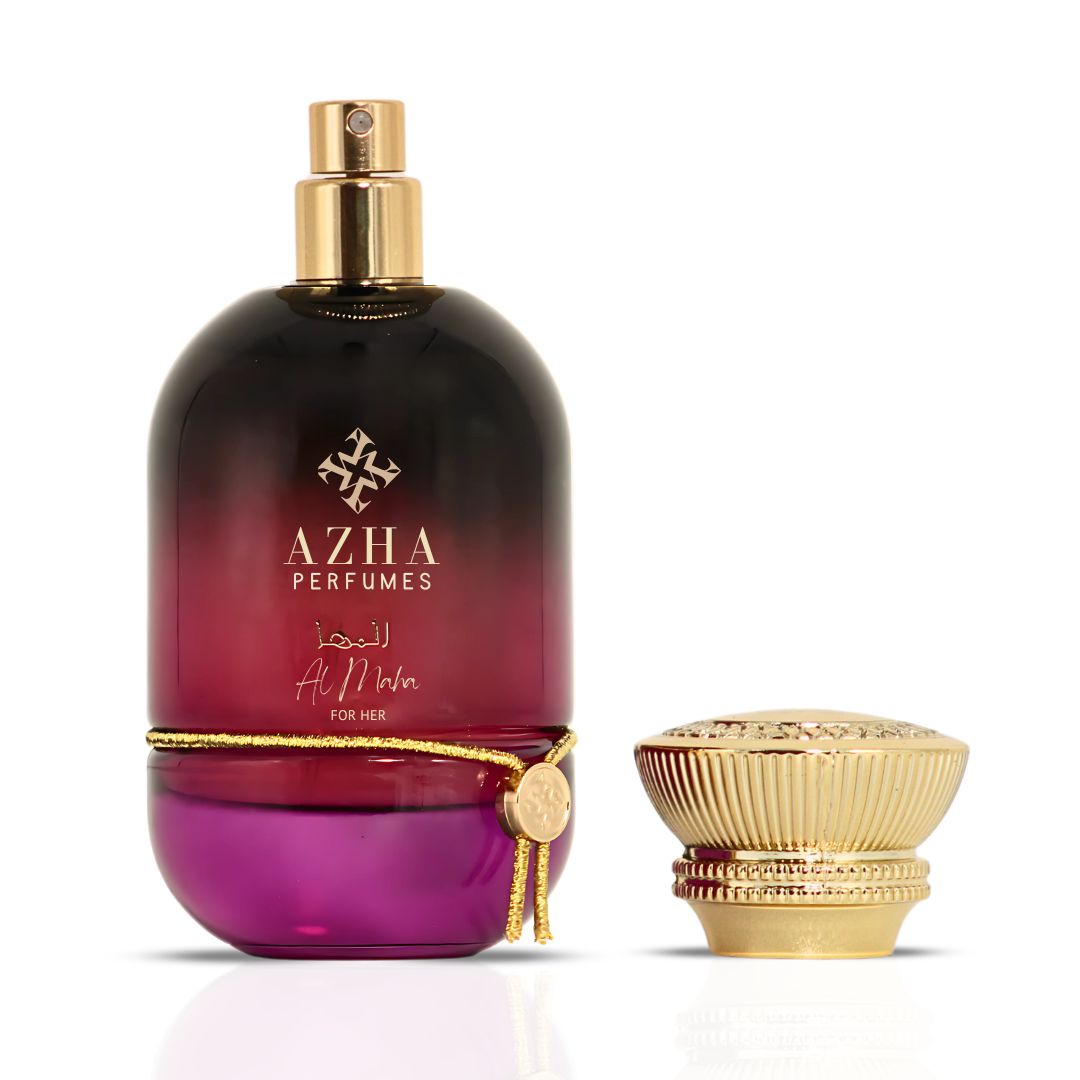 Al Maha For Her Eau De Parfum Spray 100ML (3.4 OZ) by Azha | A Lush Escape of Exotic Fruits & Florals, Melting into Smoky Woods & Golden Amber. - Intense Oud