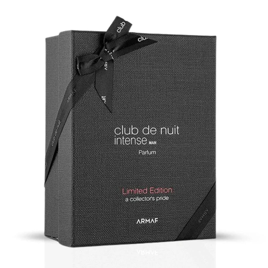 Armaf Club De Nuit Intense Man Limited Edition EDP parfum gift box with 105ml bottle and packaging, showcasing the luxurious design.