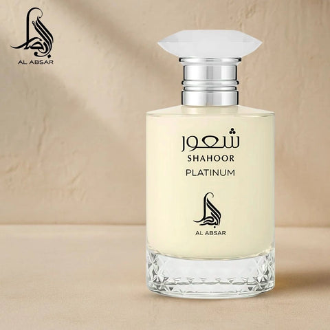 Shahoor Platinum Eau de Parfum Spray 100ml (3.4 oz) by Al Absar | Decadence in Every Drop - Intense Oud