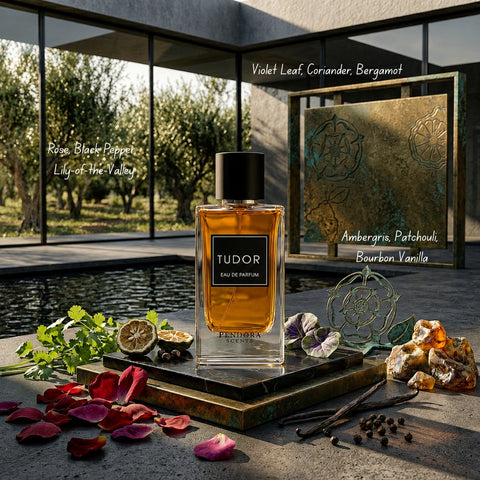 Pendora Scents Tudor Eau de Parfum spray by Paris Corner, 100ml, featuring the elegant perfume bottle with a sleek design.