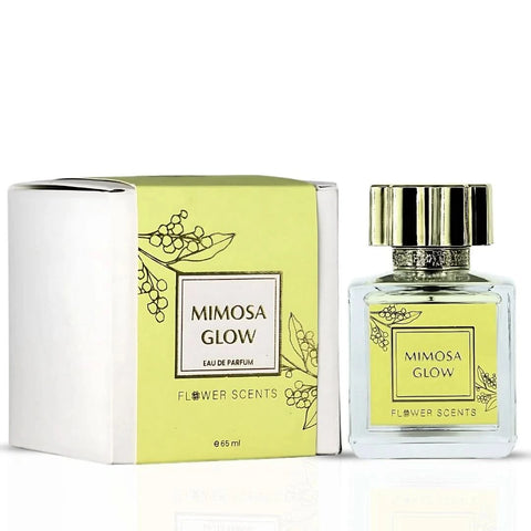 Flower Scents Orange Blossom & Mimosa Glow Eau de Parfum bundle featuring two 65ml spray bottles with floral fragrance packaging.