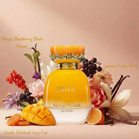 La Fede Aura Manga Splash Eau de Parfum Spray 100ml (3.4 oz) by Khadlaj