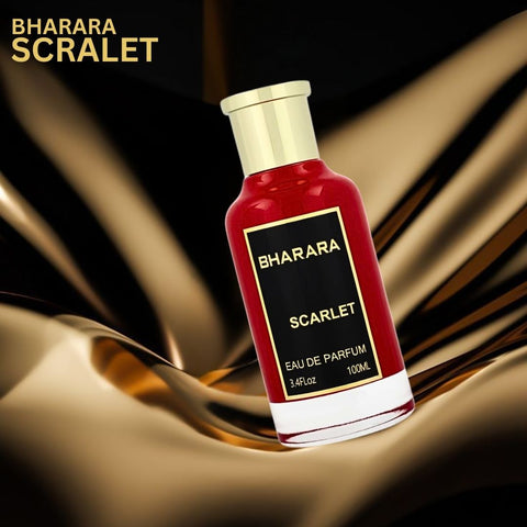 Bharara Scarlet Eau De Parfum Spray 100ML (3.4 OZ) By BHARARA | A Long-Lasting Symphony of Citrus, Florals, and Sensual Woods. - Intense Oud
