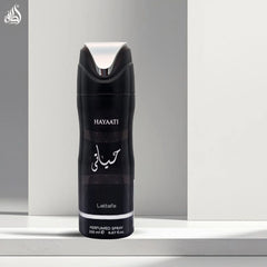 Hayaati Deodorant Spray 200ml (6.7 oz) by Lattafa | The Alchemy of Edge & Allure - Intense Oud