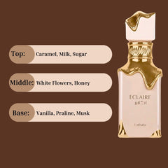 Eclaire EDP Spray 100ML (3.4 OZ) By Lattafa (VELVET POUCH) - Intense Oud