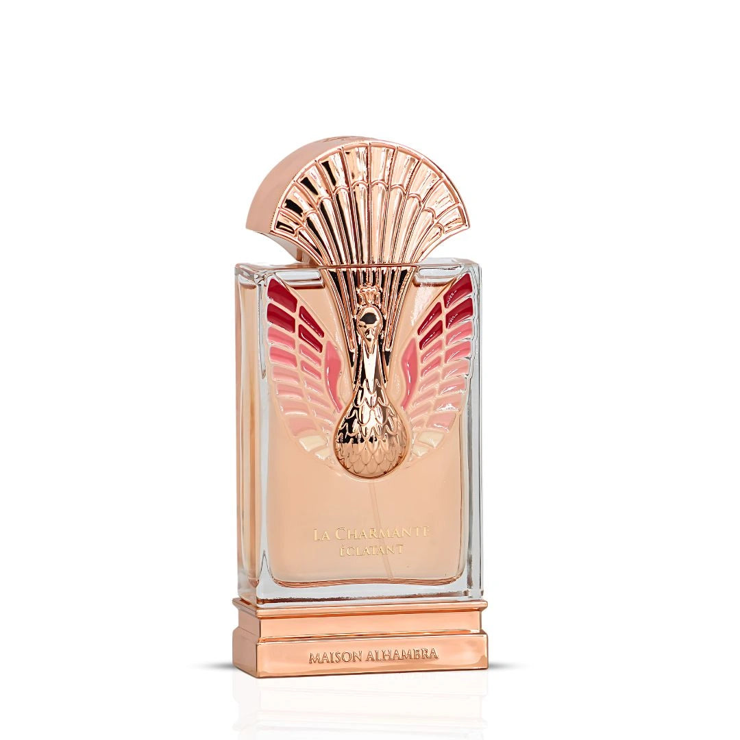 La Charmante Éclatant Eau de Parfum Spray 100ml (3.4 oz) by Maison Alhambra | Sweet Fruits, Soft Petals, Musky Glow - Intense Oud