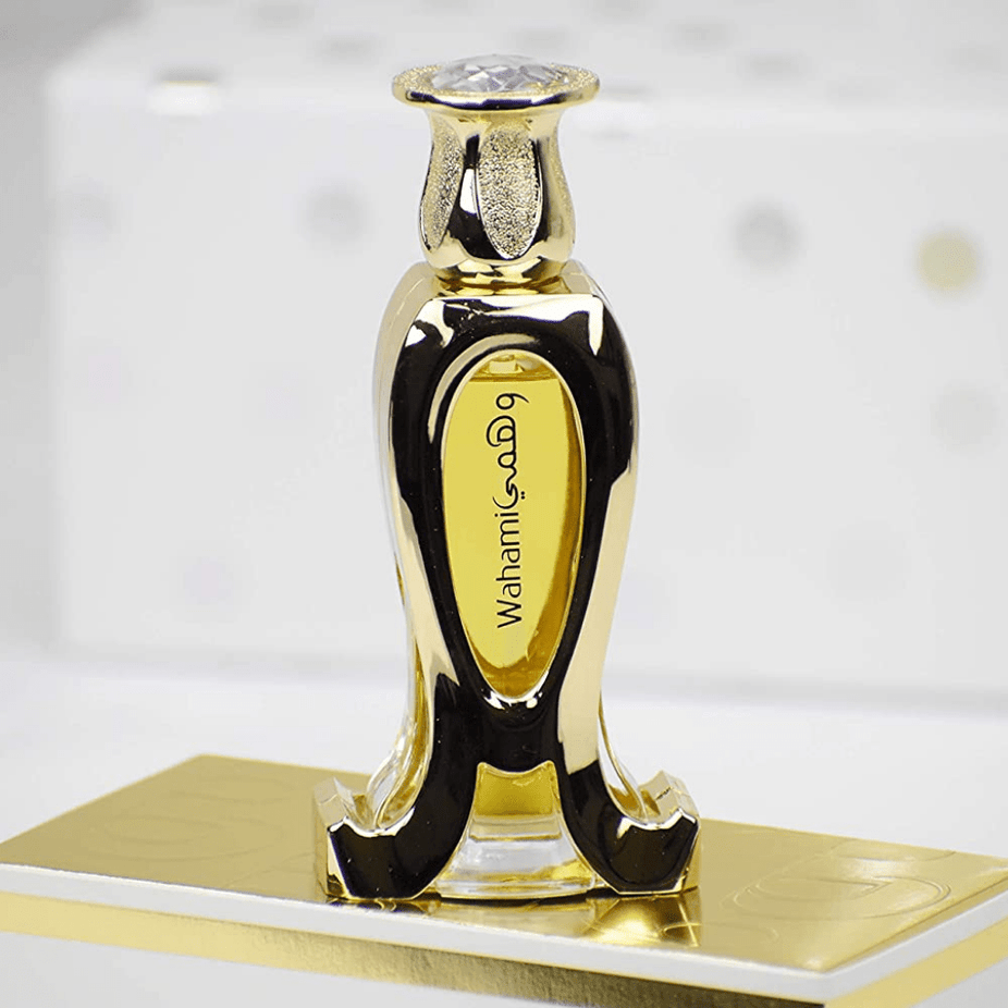Rasasi Wahami Perfume Oil 20 ML bottle, concentrated fragrance with elegant packaging, showcasing the CPO perfume oil by Rasasi.