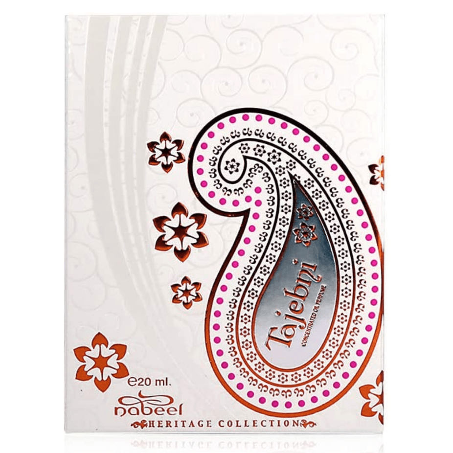 Nabeel Tajebni Perfume Oil 20ML CPO bottle with elegant label and glass container, showcasing concentrated perfume oil.