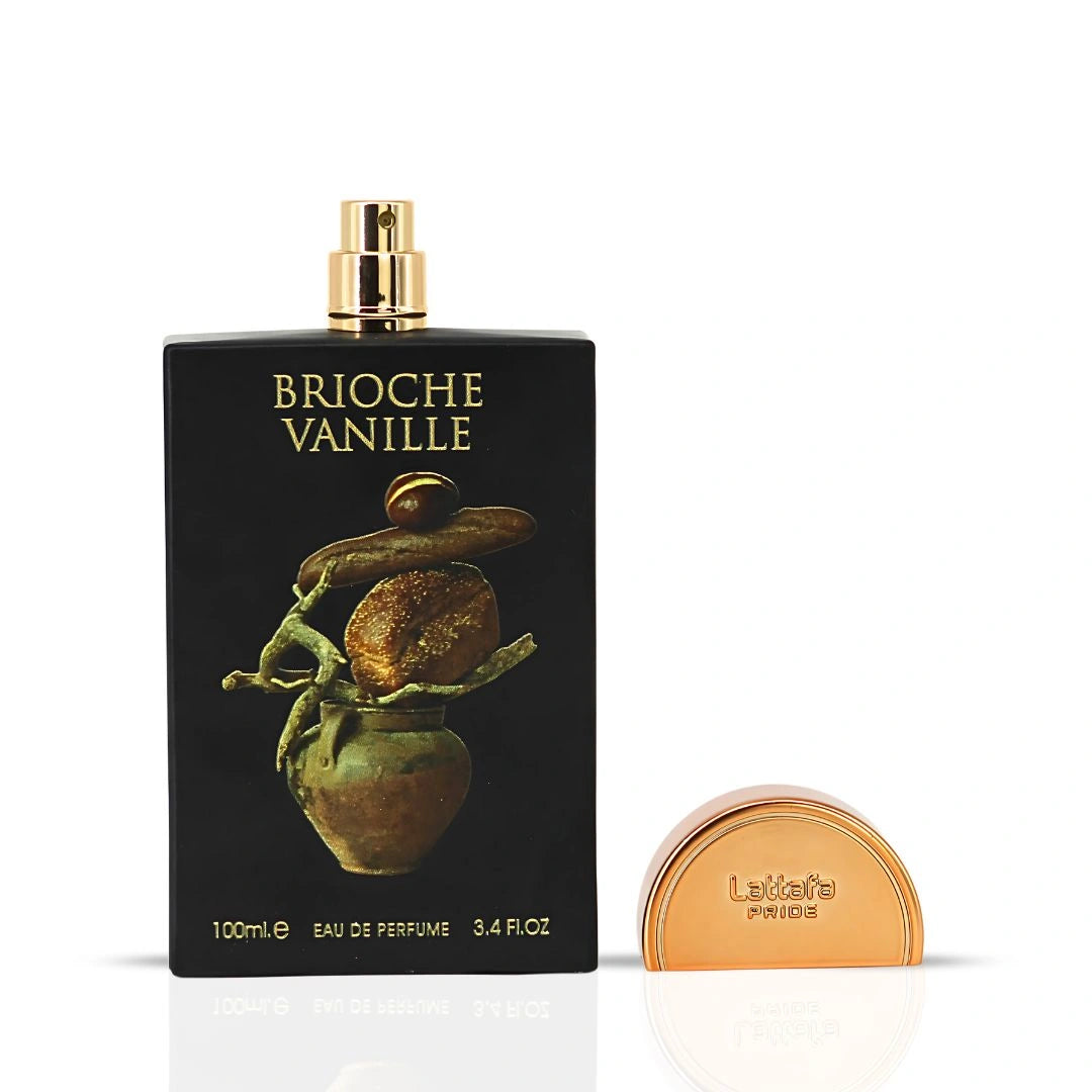 Brioche Vanille Eau de Parfum Spray 100ml (3.4 oz) by Lattafa Pride | Gourmand Warmth With A Floral-Wooded Twist - Intense Oud