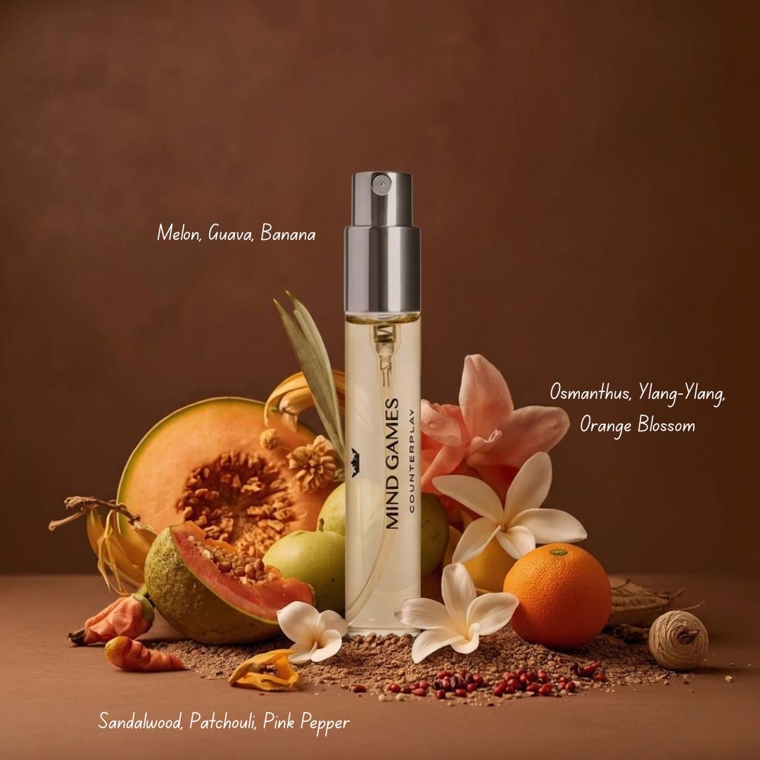Counterplay Travel Trio by Mind Games, collection of three 7.5ml bottles, compact set for travel and on-the-go use.
