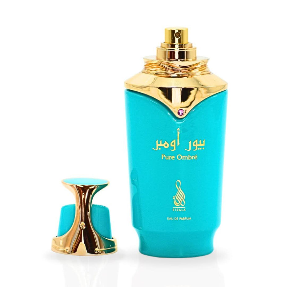RISALA Pure Ombré Eau De Parfum spray bottle, 100ML, with a sleek design and citrusy, sweet fragrance.