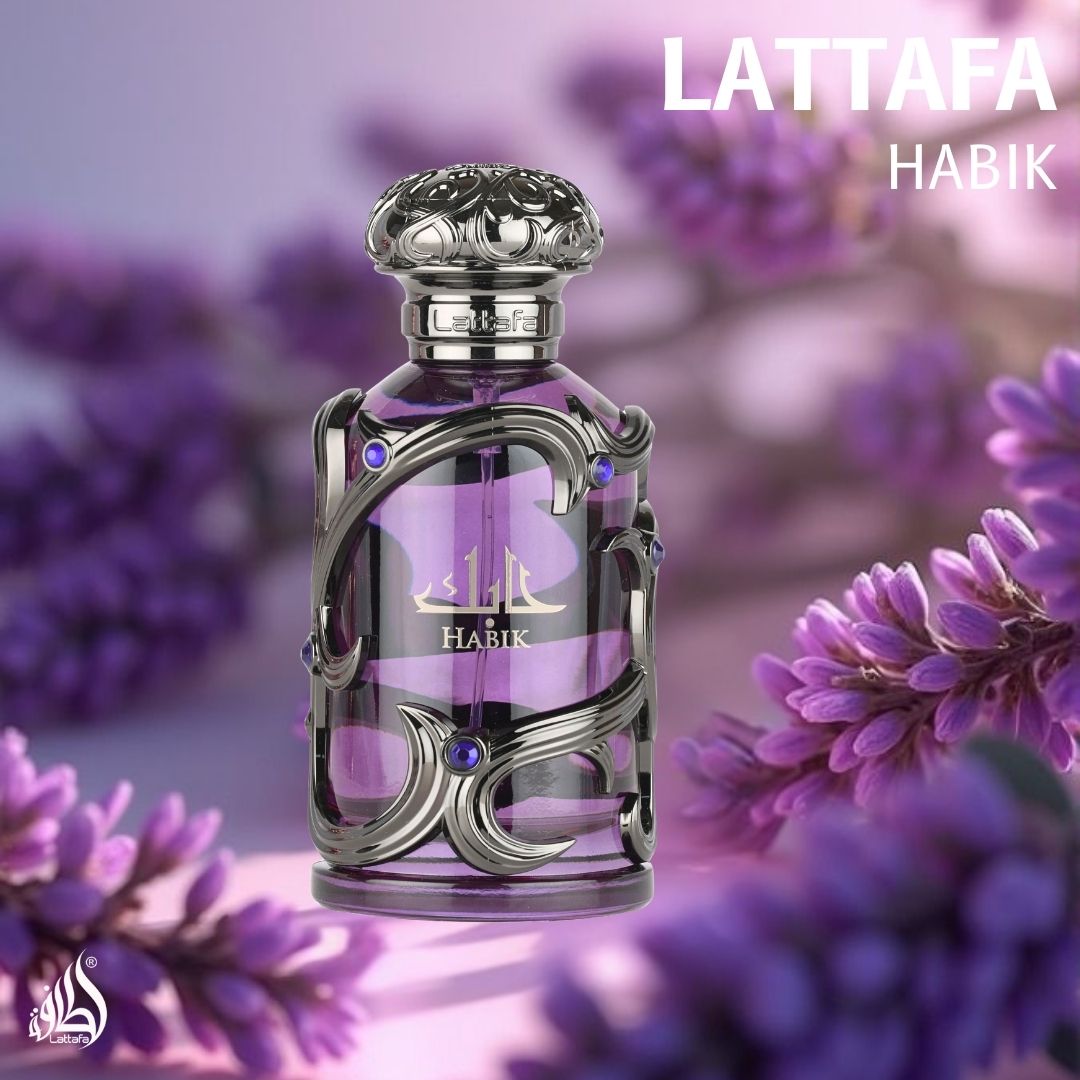 Habik for Men Eau de Parfum Spray 100ml (3.4 oz) by Lattafa | A Regal Journey from Fiery Opening to Creamy Grandeur - Intense Oud