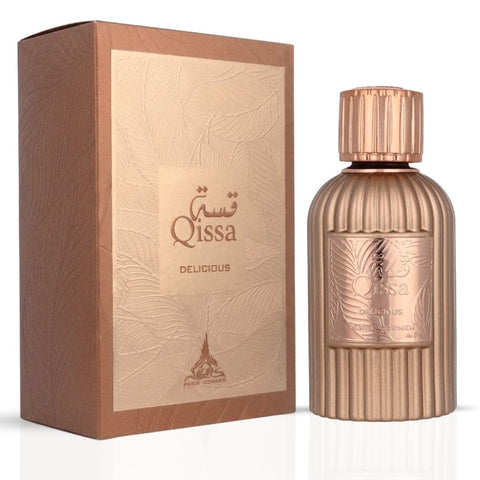 Qissa Gala & Qissa Delicious Eau de Parfum Sprays 100ml (3.4 oz) by Paris Corner (Bundle)