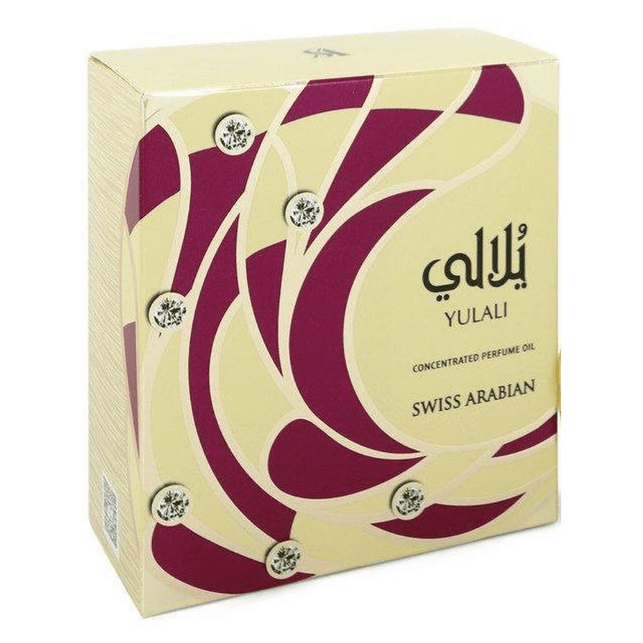 Swiss Arabian Yulali for Women perfume oil in 15ml bottle, concentrated perfume oil with elegant packaging and fragrance design