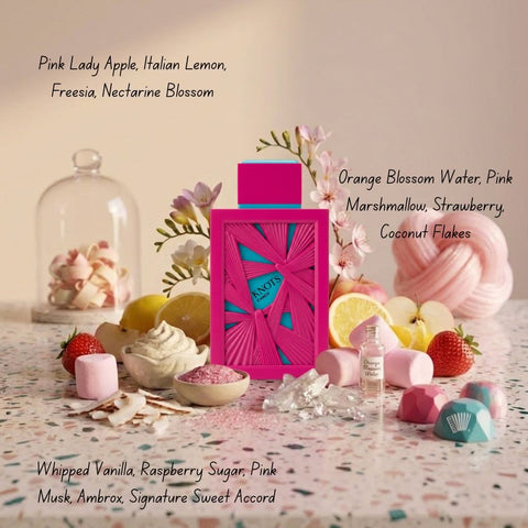 Knots Candy Eau de Parfum Spray 100ml (3.4 oz) by Aura by Aura (Velvet Pouch)
