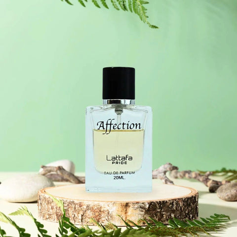 Affection Eau de Parfum Spray 20ml (0.6 oz) by Lattafa Pride (Velvet Pouch) - Intense Oud