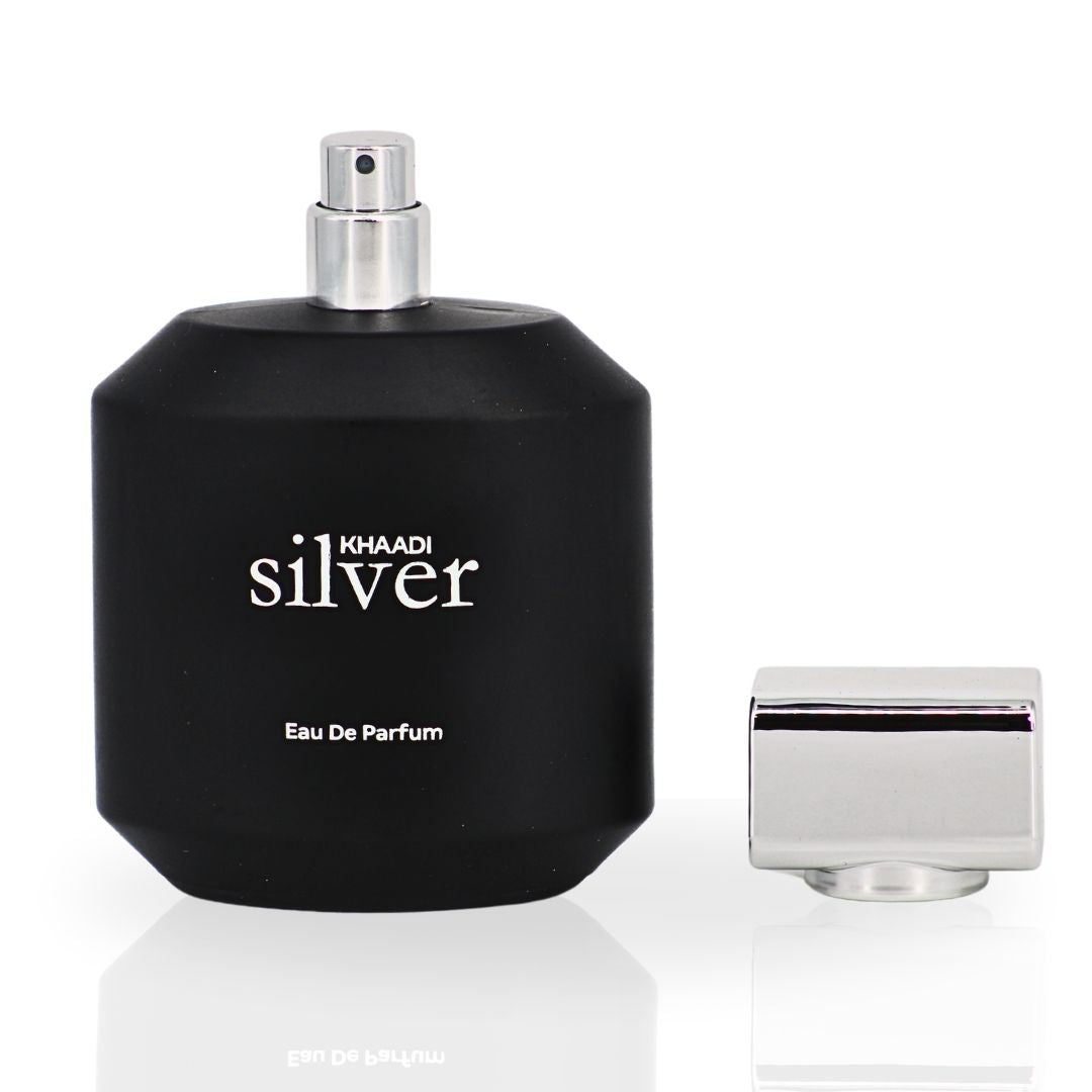 Silver EDP Spray 100ML (3.4 OZ) by Khaadi | Long Lasting, Refreshing, Citrusy, Powdery, Sweet Perfumes. - Intense Oud