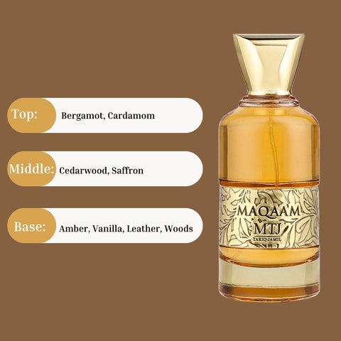 Maqaam EDP Spray 100ML (3.4 OZ) by MTJ | Long Lasting, Warm Woody, Spicy, Leathery, Luxurious Unisex Scent. - Intense Oud