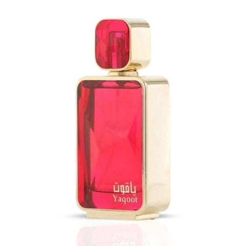 Arabian Oud Yaqoot Eau de Parfum spray bottle with elegant packaging, 100ml, showcasing the aromatic floral and woody fragrance.