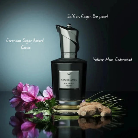 Mind Games En Prise Extrait de Parfum 100ml EDP bottle with elegant packaging and perfume cap.