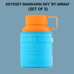 Odyssey Mandarin Sky Limited Edition EDP Spray 100ML (3.4 OZ) By Armaf | Long Lasting, Luxurious, Refreshing Aroma. (PACK OF 3) - Intense Oud