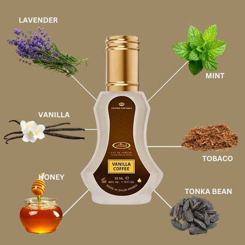 AUCTION Vanilla Coffee Eau de Parfum Spray 35ml (1.18 oz) by Al Rehab (Velvet Pouch)