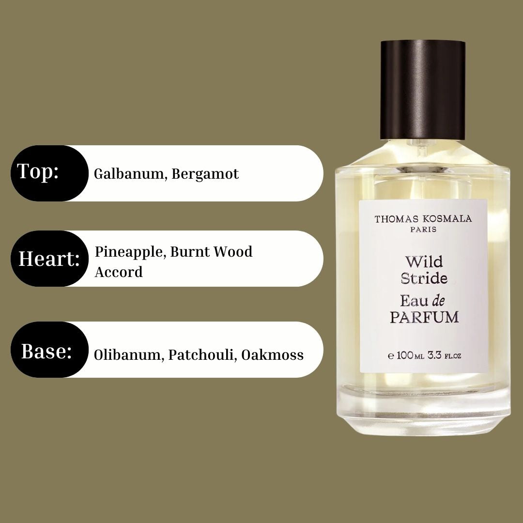 Wild Stride Eau De Parfum Spray 100ML (3.3 OZ) By Thomas Kosmala Paris | Long Lasting, Enchanting Unisex Perfume. - Intense Oud