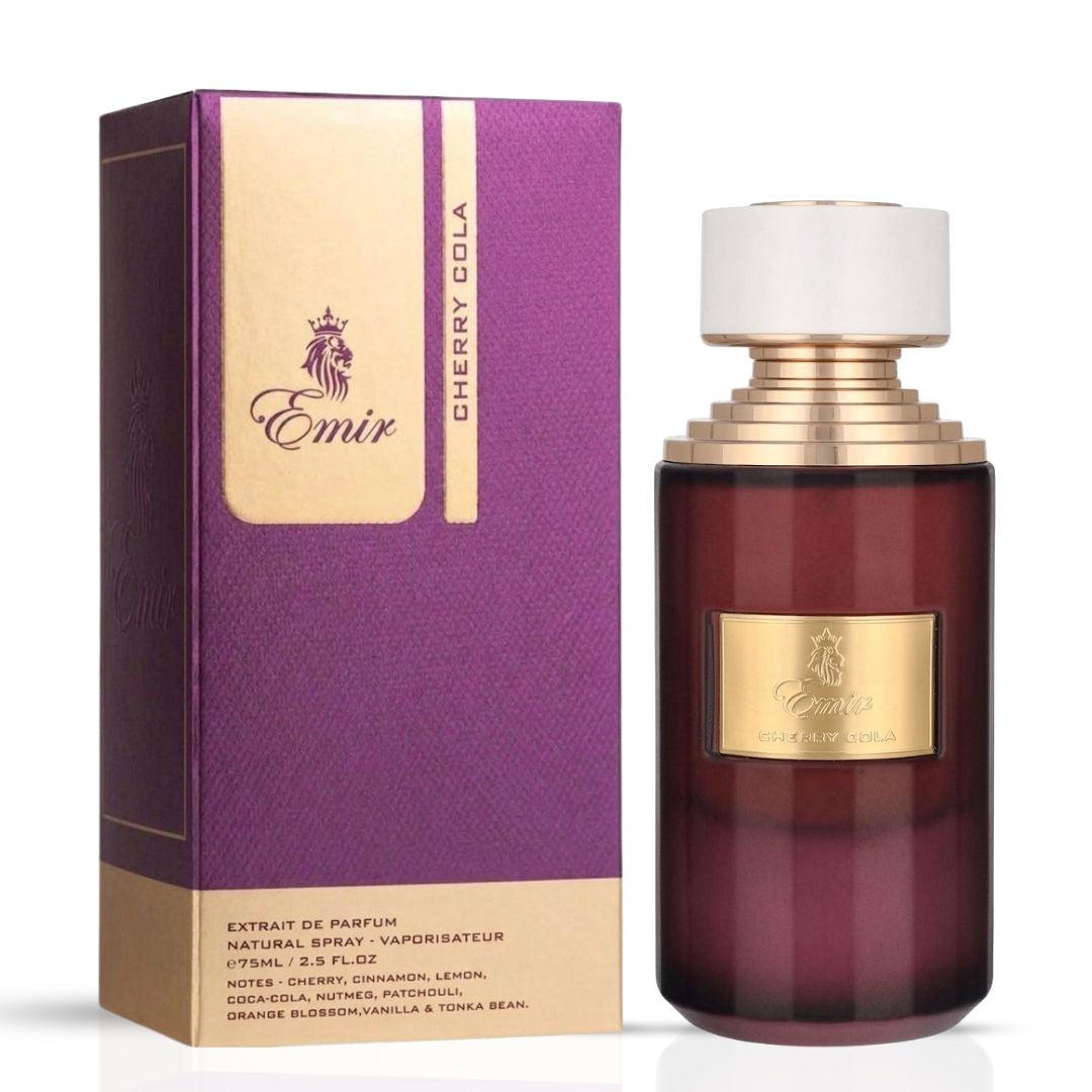 Paris Corner Cherry Gossip & Cherry Cola Eau de Parfum bundle with two 100ml spray bottles featuring cherry-themed fragrance designs.