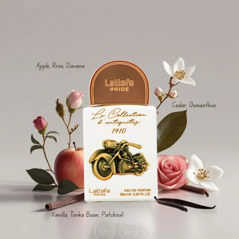 Lattafa Pride Eau de Parfum Gift Set with five 20ml bottles, featuring elegant packaging and a variety of fragrance options.