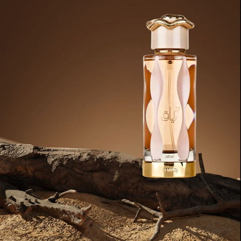 Lattafa Teriaq & Oud Mood Eau de Parfum spray bundle, 100ml each, with elegant bottles and decorative packaging.