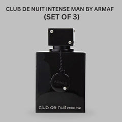 Club De Nuit Intense for Men EDT 105mL (3.6 oz) by Armaf | Long Lasting & Luxurious Cologne For Men. (Pack of 3) - Intense Oud