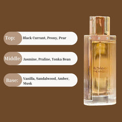 The Kingdom for Women EDP Spray 100ML (3.4 OZ) by Lattafa | Long Lasting, Luxurious, Captivating Fragrances. - Intense Oud