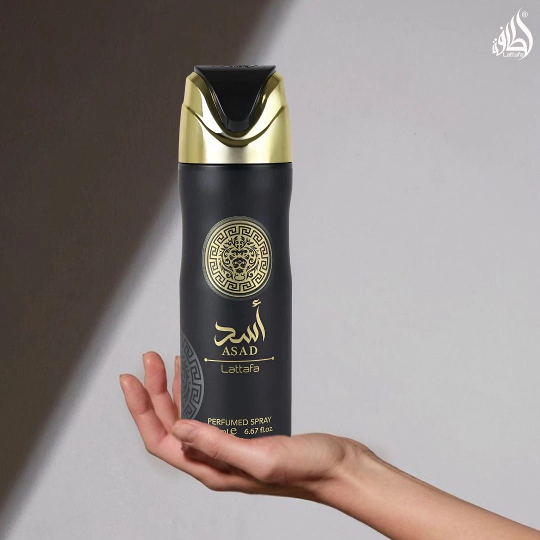 Asad Deodorant Spray 200ML (6.67 OZ) by Lattafa | Best Scent For a Lasting Impression. - Intense Oud