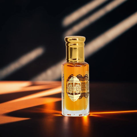 Intense Oud Jasmin Oil Perfume Oil 12ml in a black gift box, featuring a clear glass bottle with a black cap and floral jasmine scent