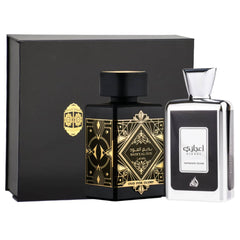 Bade'e Al Oud for Glory & Ejaazi Intensive Silver EDP-100ml with Magnetic Box - Intense oud