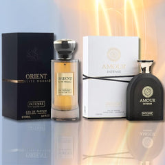 Amour Intense & Orient Elite Woods EDP, Men and Women 100ML (3.4Oz),with Magnetic Gift Box By Intense Elite. - Intense Oud