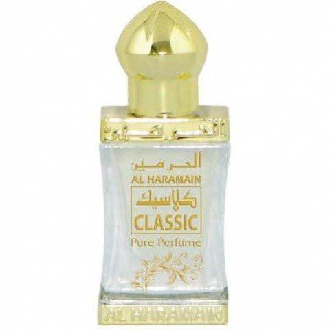 Al Haramain Classic Perfume Oil 12ml bottle with elegant packaging, showcasing a luxurious concentrated perfume oil.