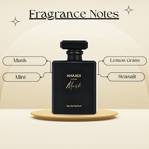 Khaas Musk EDP Spray 100ML (3.4 OZ) by Khaadi | Long Lasting, Fresh, Citrusy and Aquatic Perfumes. - Intense Oud