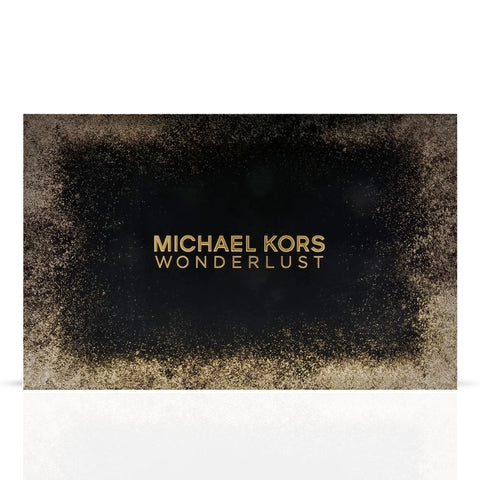Michael Kors Wonderlust 3Pc Gift Set (3.4oz EDP Spray, 3.4oz Body Lotion, Round Purse) | Every Spritz, A First-Class Escape - Intense Oud