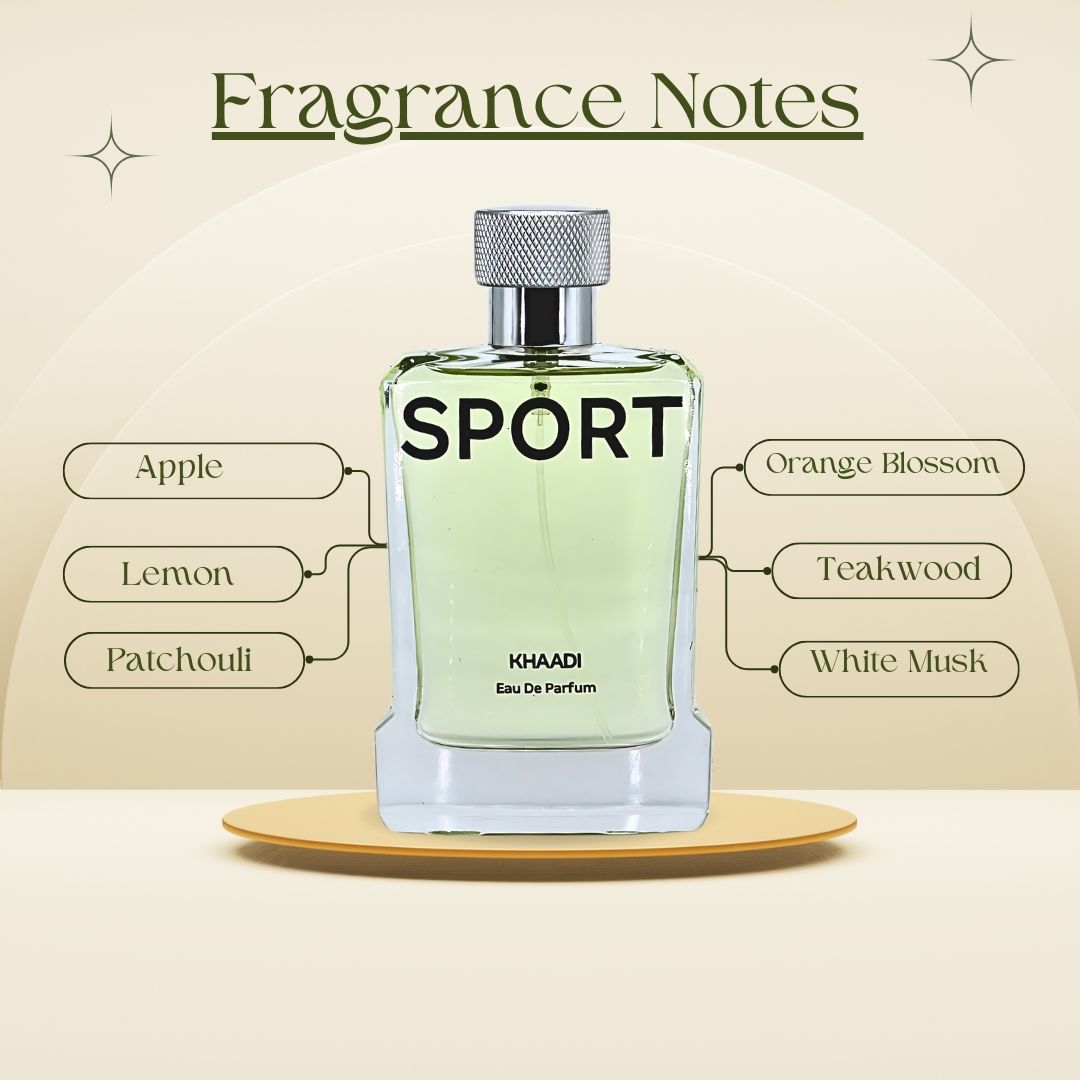 Sport EDP Spray 100ML (3.4 OZ) by Khaadi | Long Lasting, Floral, Citrusy, Warm Woody Perfumes. - Intense Oud
