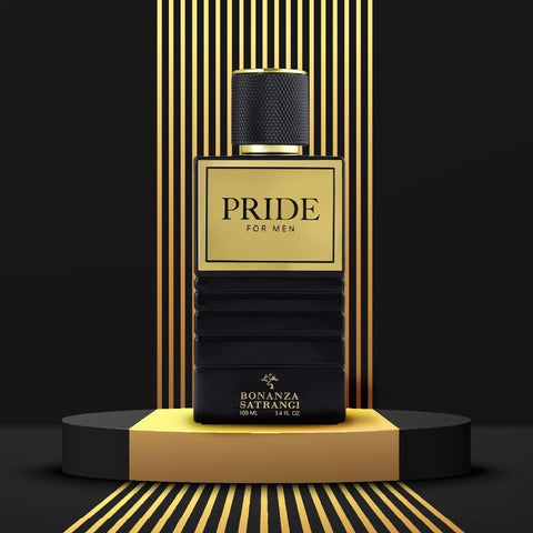 Bonanza Satrangi Pride For Men EDP spray 100ML bottle, long-lasting, refreshing musky and juicy fragrance for men.