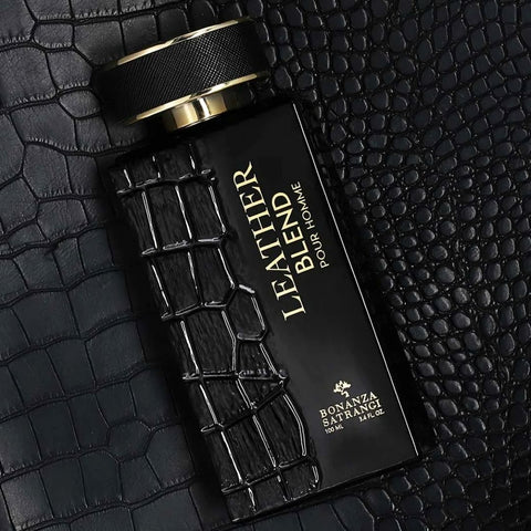 Leather Blend Pour Homme EDP Spray 100ML (3.4 OZ) by Bonanza Satrangi | Long Lasting, Exotic, Bold, Spicy, Luxurious Fragrances. - Intense Oud