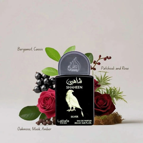 Lattafa Pride Eau de Parfum gift set with five 20ml bottles, featuring elegant packaging and a variety of fragrance options.