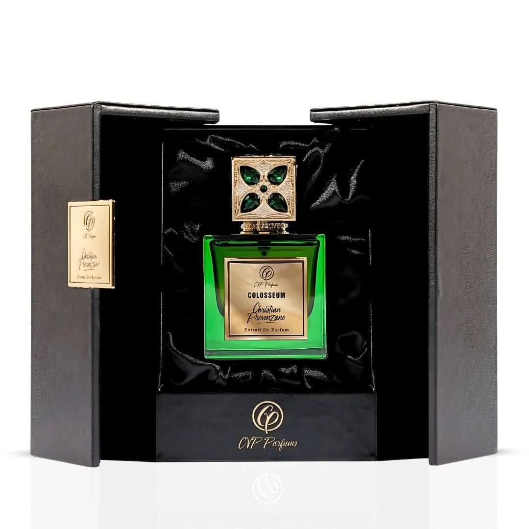 Christian Provenzano Colosseum Extrait De Parfum 100ml bottle with elegant packaging and branding details.